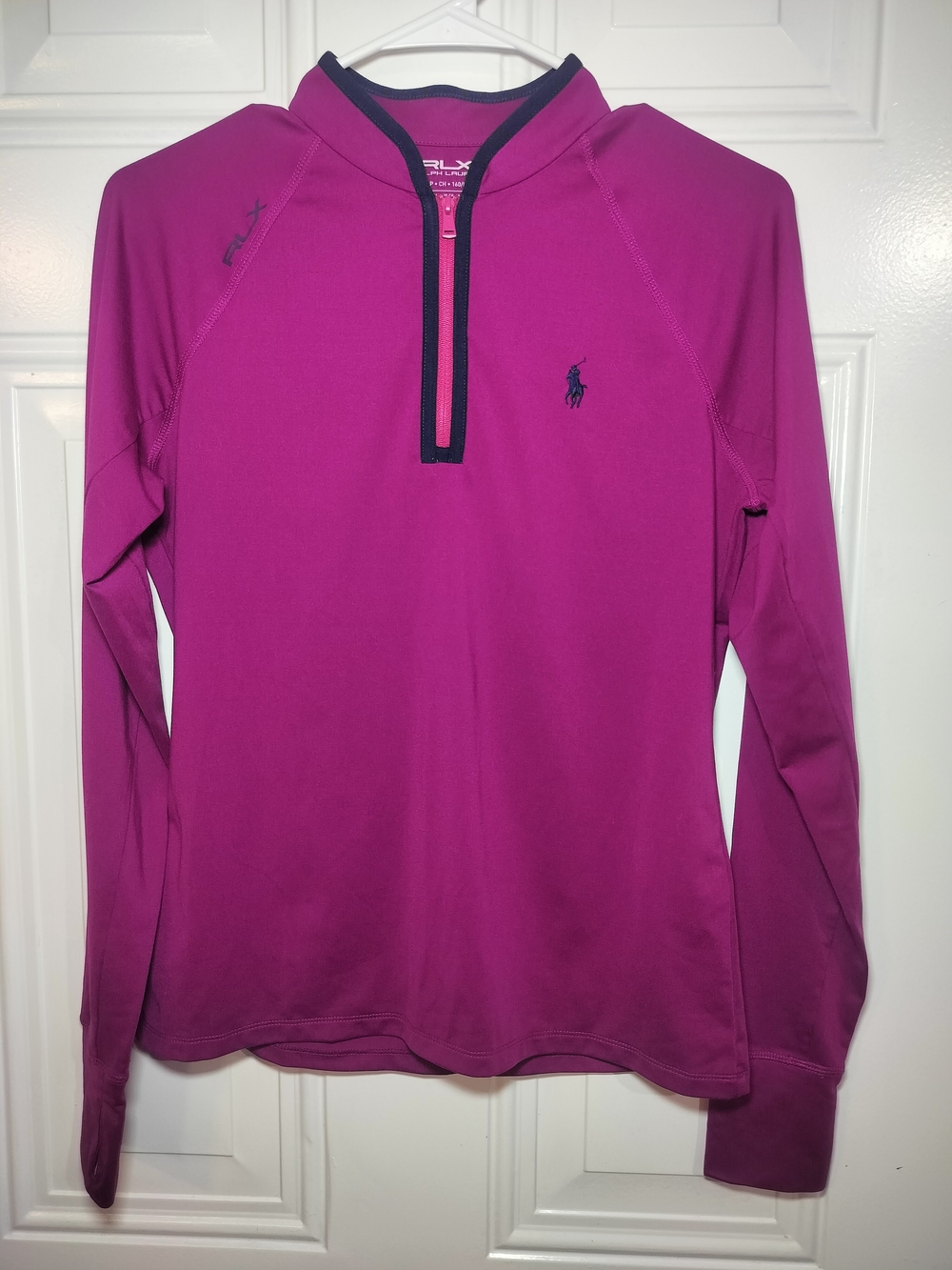 RLX Ralph Lauren Women’s S Petite Pink Quarter Zip Pullover